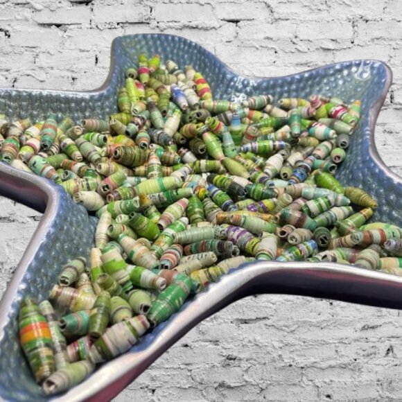 Handmade Paper Beads for Jewelry Making - Picture 3 of 4